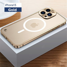 Load image into Gallery viewer, Aluminumalloy Frame Magnetic Charging iPhone Case
