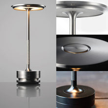 Load image into Gallery viewer, Metallic Cordless Table Lamp - Dimmable &amp; Rechargeable Waterproof Desk Light
