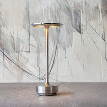 Load image into Gallery viewer, Metallic Cordless Table Lamp - Dimmable &amp; Rechargeable Waterproof Desk Light
